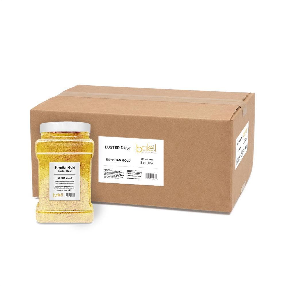 Premium Egyptian Gold Luster Dust for Baking & Cake Decorating - Edible Food Grade Glitter Powder for Cookies, Cupcakes, and Desserts - Bulk Wholesale (100g)