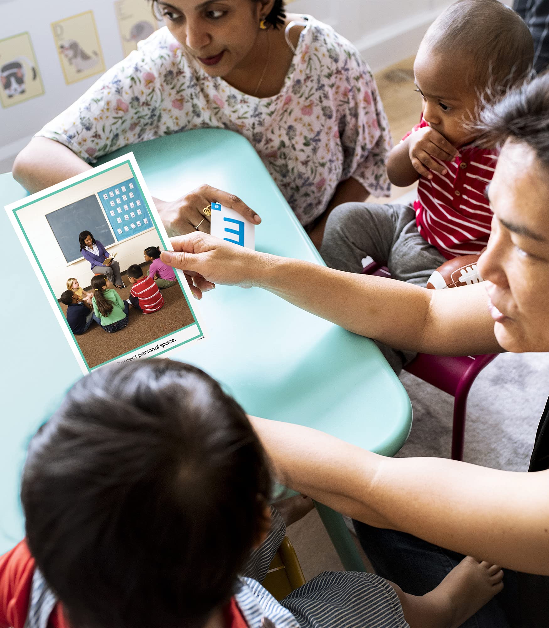 Key Education Photo Conversation Cards for Kids - 90 Social Emotional Learning Flash Cards for Autism & Aspergers, Behavior & Communication Skills Practice - Educational Games for Kindergarten & Elementary School - Perfect for Classroom & Homeschool Use
