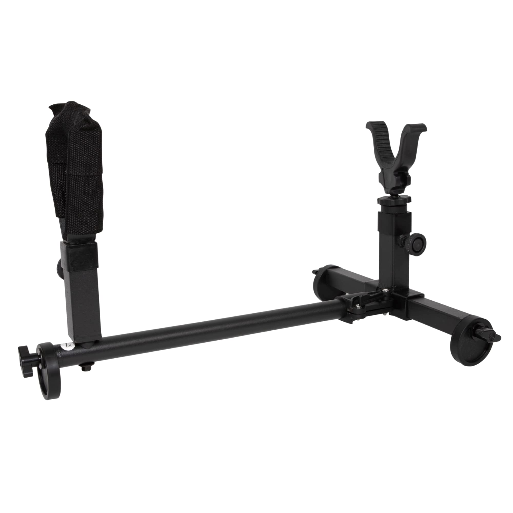 BenchMaster Perfect Shot Shooting Rest - Ambidextrous All Metal Rifle & Shotgun Rest for Outdoor Range | Heavy Duty Bench Rest for Precision Shooting (Black, 3.4x19.5x5.6 in) | Ideal for Hunting, Target Practice & Long Range Shooting