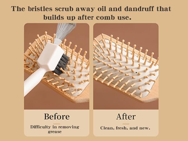 Double Action Metal Wire Hair Brush Cleaner - 2-in-1 Comb & Rake Tool for Removing Hair, Dust & Stiff Bristles | Perfect for Home & Salon Use | Ideal for Daily Hair Care & Professional Styling