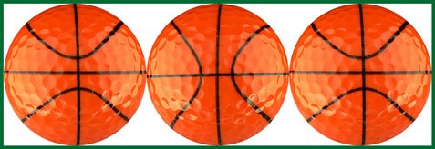 Basketball Golf Balls Gift Set for Sports Enthusiasts