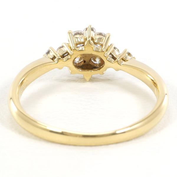 18K Yellow Gold Diamond Ring for Women - Elegant Solitaire Engagement Wedding Band - Perfect for Proposals, Anniversaries & Special Occasions