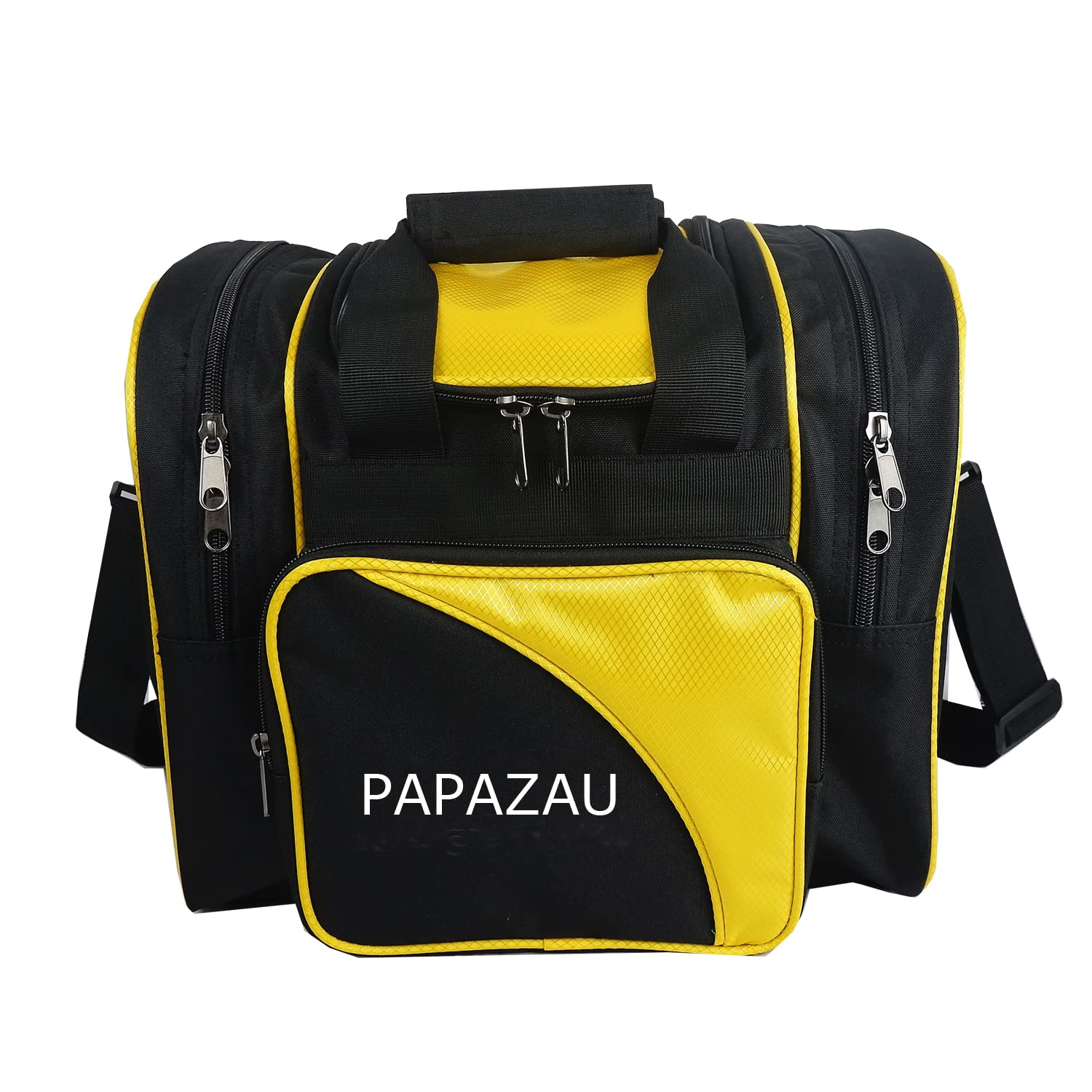PAPAZAU Single Bowling Ball Bag with Padded Holder - Fits Men's Size 14 Shoes - Durable Tote for Bowling Enthusiasts - Perfect for League Play & Practice Sessions