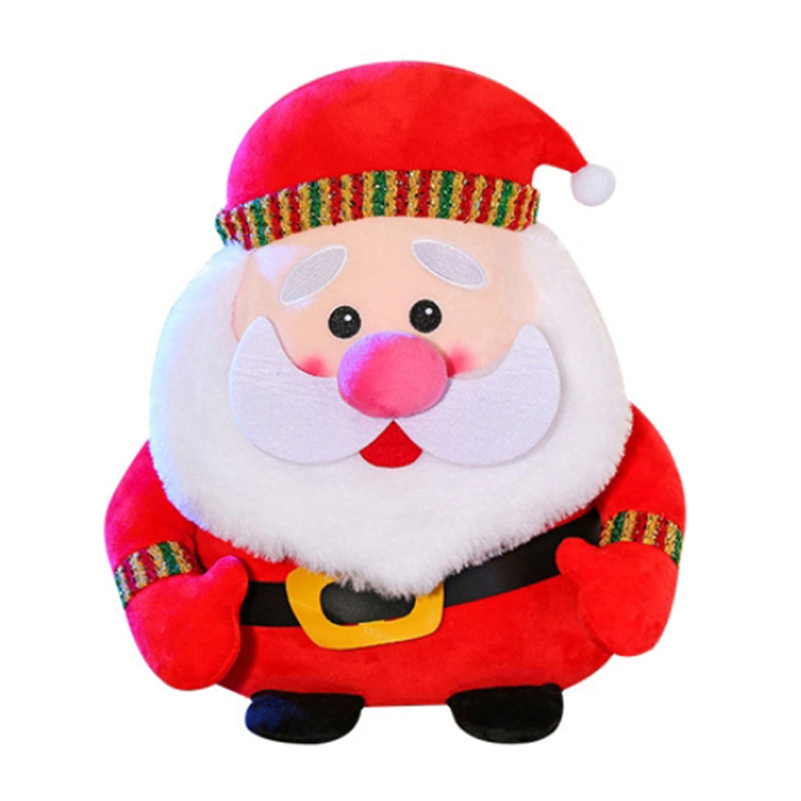 Soft Plush Santa Claus Toy with Ring Bell - Colorful, Non-Deformable, Festive Christmas Decoration for Home, Gifts & Holiday Decor