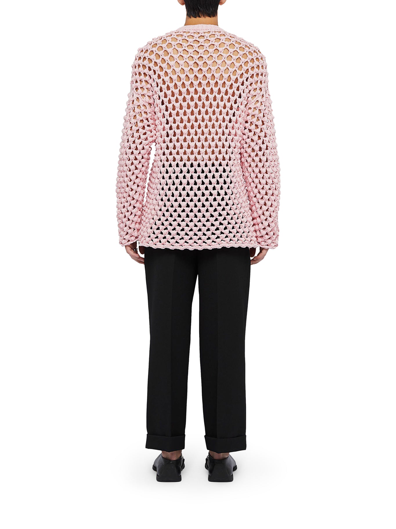 Stylish Crew Neck Crochet Sweater for Women - Cozy Handmade Knit Pullover - Perfect for Fall, Winter & Casual Outings