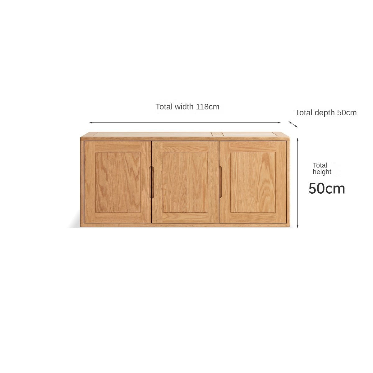Solid Oak Wood Narrow Wardrobe - Slim Space-Saving Closet for Bedroom, Hallway, or Small Apartment