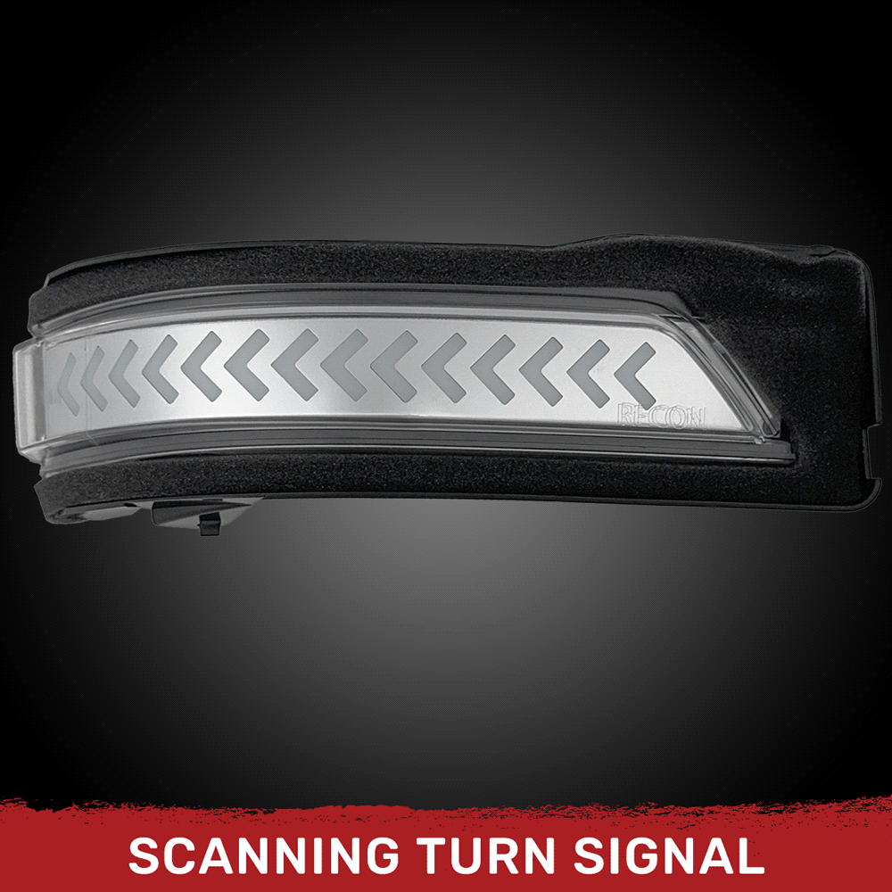 Dodge RAM 1500 2019-2024 Side Mirror Lenses with LED Turn Signals - 2 Piece Set (Multiple Colors) | Enhanced Visibility & Safety for Night Driving & Towing