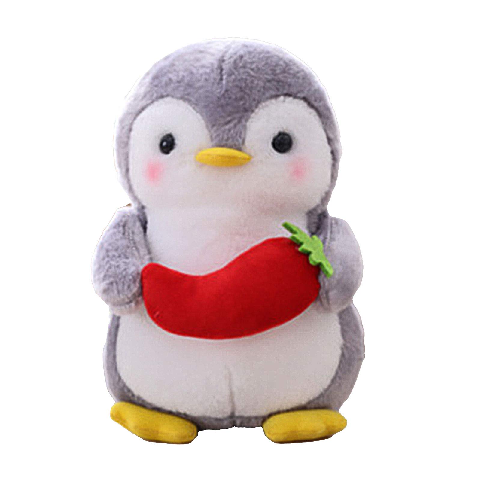 D-GROEE 25cm Cartoon Penguin Plush Stuffed Animal Toy - Soft Fruit & Vegetable Themed Cuddly Doll for Kids, Perfect Gift for Birthdays & Christmas | Great for Playtime, Nursery Decor & Comfort Companions