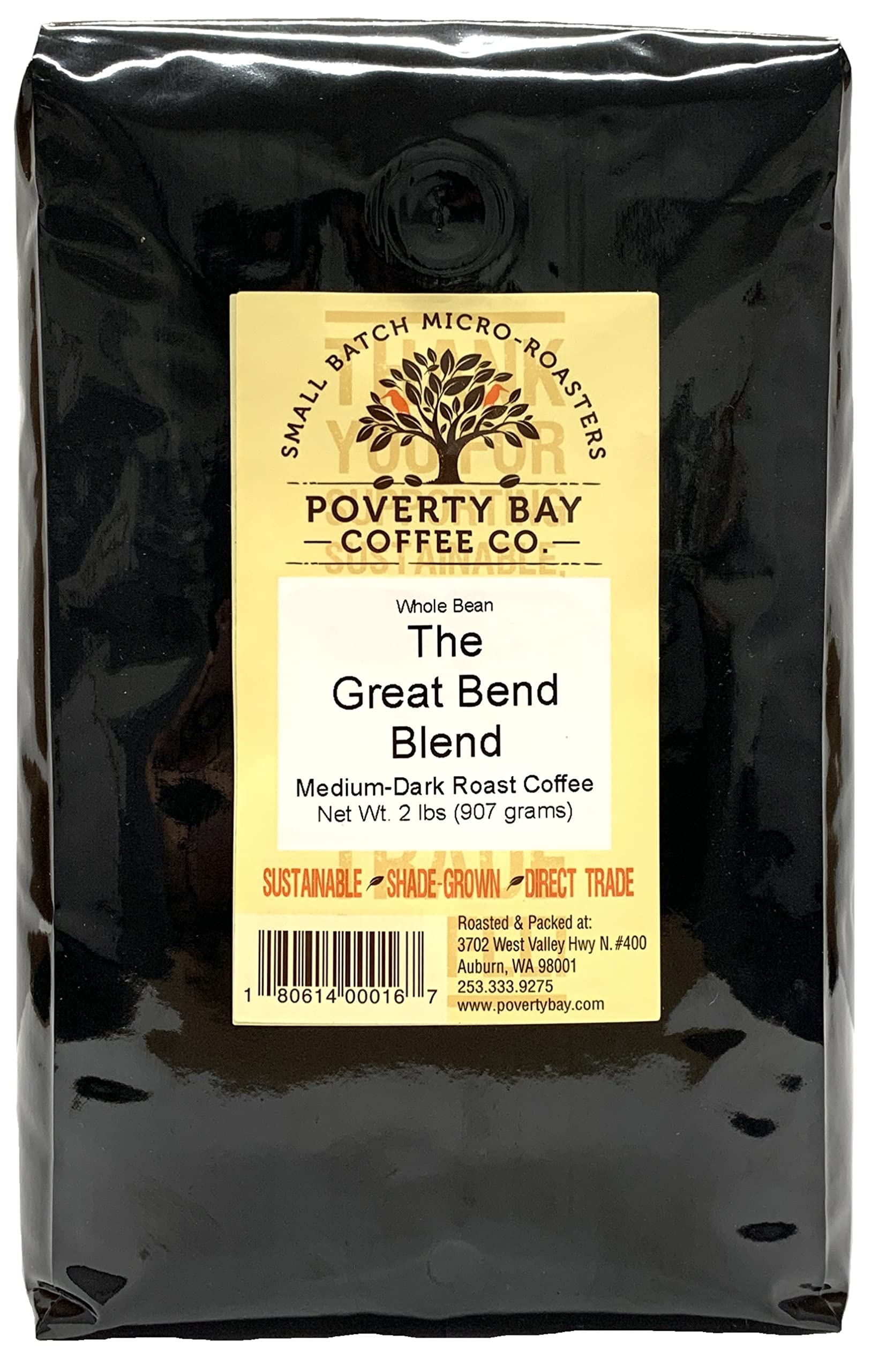 Premium Medium Dark Roast Whole Bean Coffee - 2lb Bag for Home Brewing