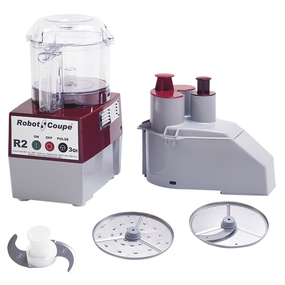Robot Coupe R2N CLR 2.9L Commercial Food Processor - 1 HP Motor, 120V, Clear Polycarbonate Bowl | Perfect for Restaurants, Catering & High-Volume Food Prep