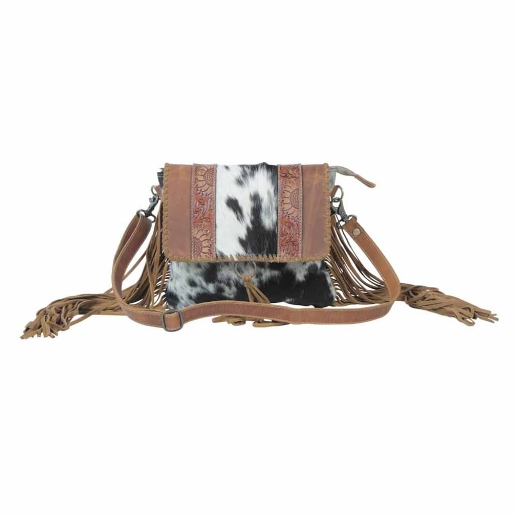 Myra Bag Propinquity Genuine Leather & Hairon Crossbody Bag S-5235 - Stylish Women's Purse for Work, Travel & Everyday Use