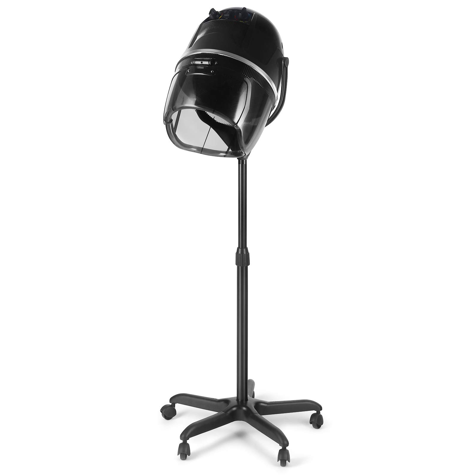 Professional Adjustable Salon Hood Hair Dryer with Rolling Base & Wheels - Artist Hand Bonnet Hair Dryer for Home & Salon Use - Perfect for Styling, Drying & Setting Hair