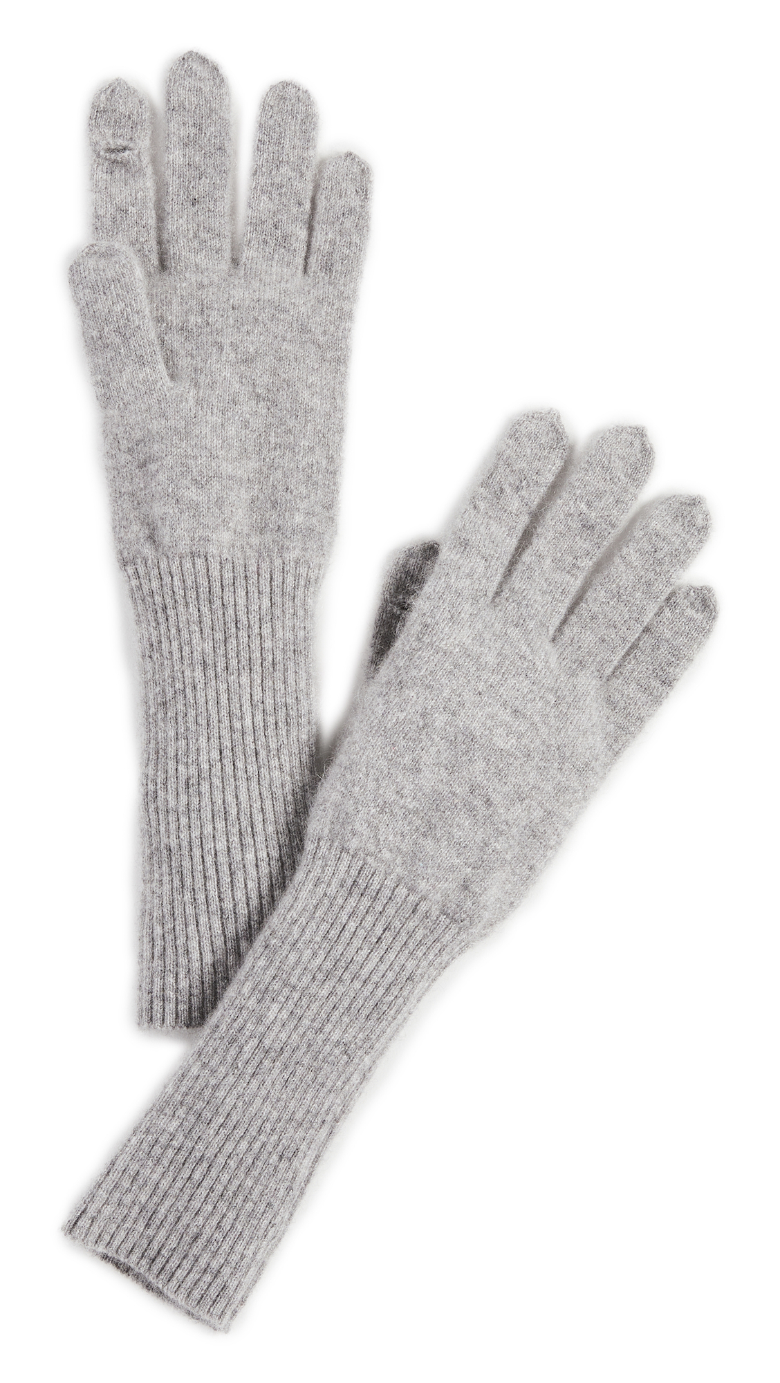 Luxury White + Warren Women's Cashmere Long Texting Gloves - Soft Winter Touchscreen Gloves for iPhone & Android - Perfect for Cold Weather, Driving & Outdoor Activities