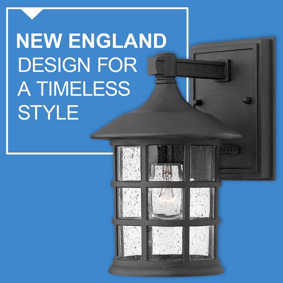 Hinkley Freeport 1804OZ Small Outdoor Wall Mount Lantern - New England Style Cast Aluminum Fixture with Clear Seedy Glass in Oil Rubbed Bronze - Perfect for Porch, Patio, Garden, and Entryway Lighting