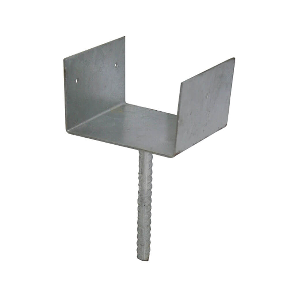 DuraDrive 6x6 Inch Hot Dipped Galvanized Elevated Post Base Bracket with Stem - Heavy Duty Carport Support for Decks, Pergolas & Outdoor Structures