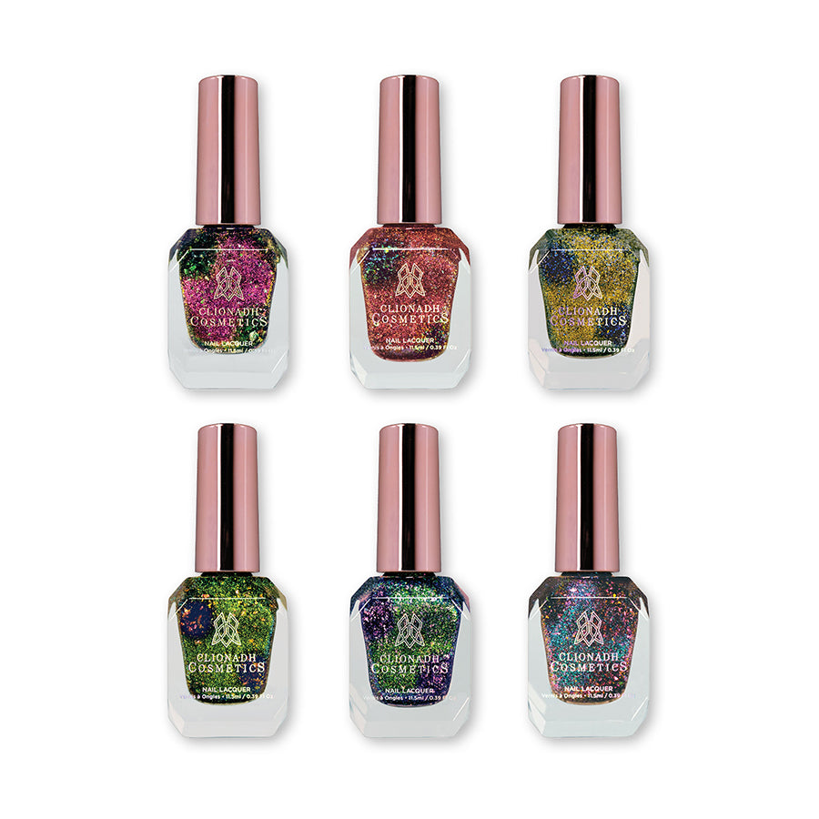 Trip Adelic Nail Lacquer Set - 6 Pack Vibrant Nail Polish Colors for Women - Perfect for Manicures, Pedicures & Nail Art Designs