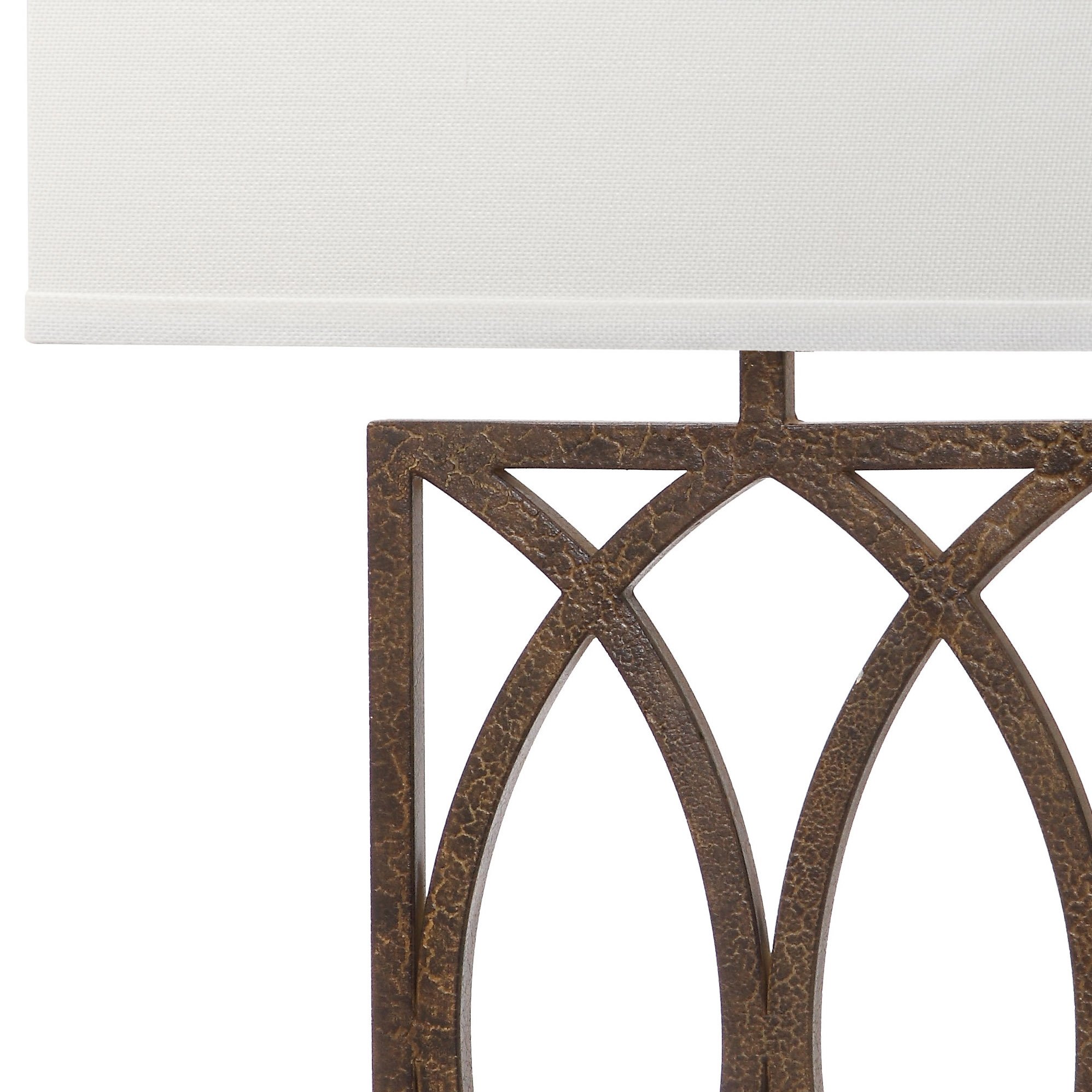 SAFAVIEH Jago Rustic Farmhouse Table Lamp Set of 2 - 30 Inch Antique Gold Bedside Lamps with LED Bulbs Included for Bedroom, Living Room, Home Office & Nightstand Lighting