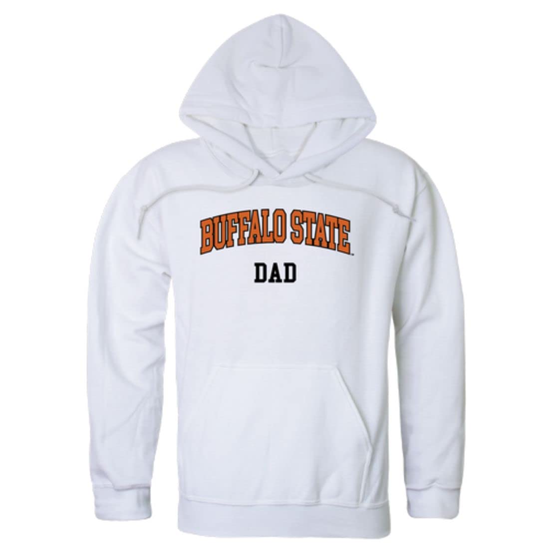 W Republic SUNY Buffalo State College Bengals Dad Fleece Hoodie Sweatshirt - Heather Charcoal | Comfortable College Apparel for Game Day & Casual Wear