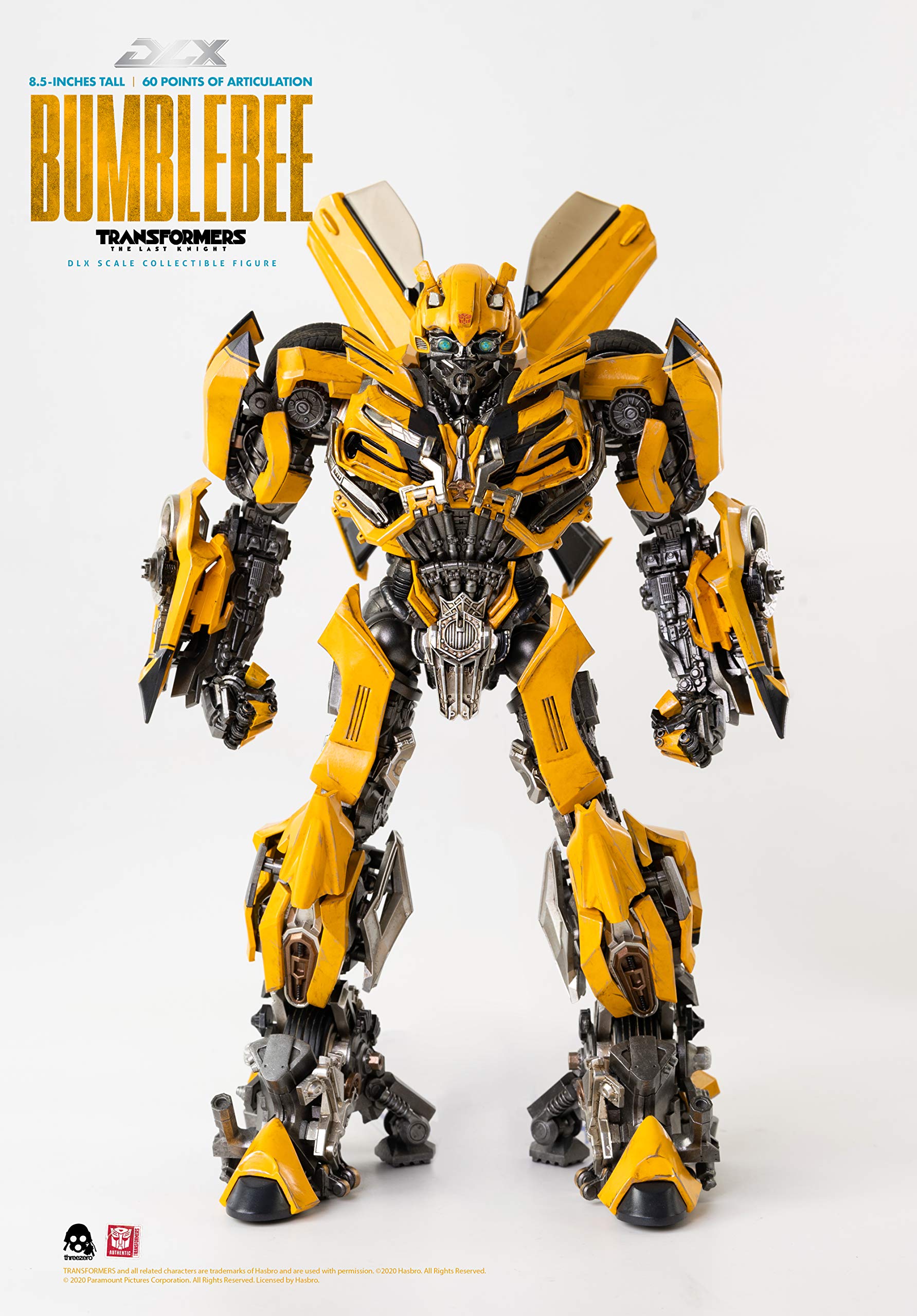 Transformers The Last Knight Bumblebee DLX Scale Collectible Action Figure - Premium Movie Replica for Display & Collectors