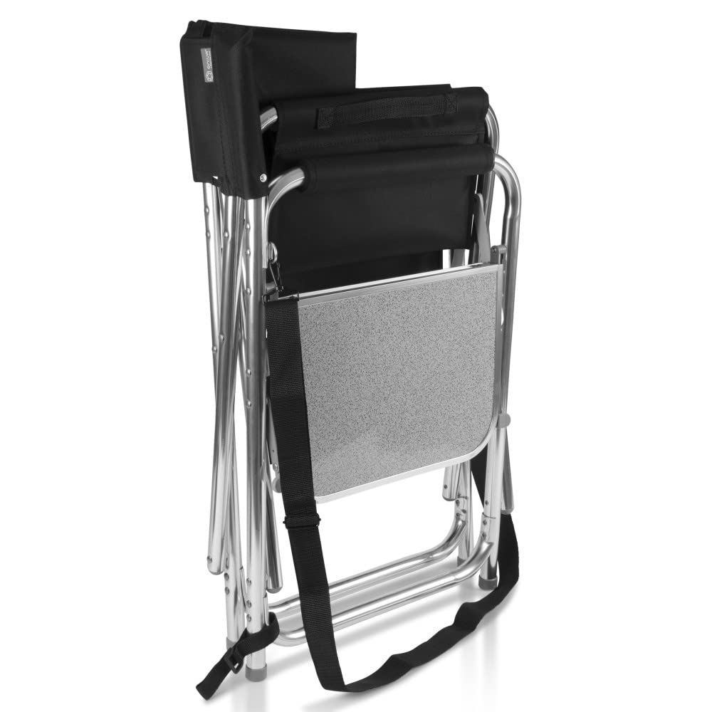 PICNIC TIME NCAA California Bears Folding Sports Chair with Side Table - Portable Beach & Camping Chair for Adults - Perfect for Tailgating, Outdoor Events & Picnics