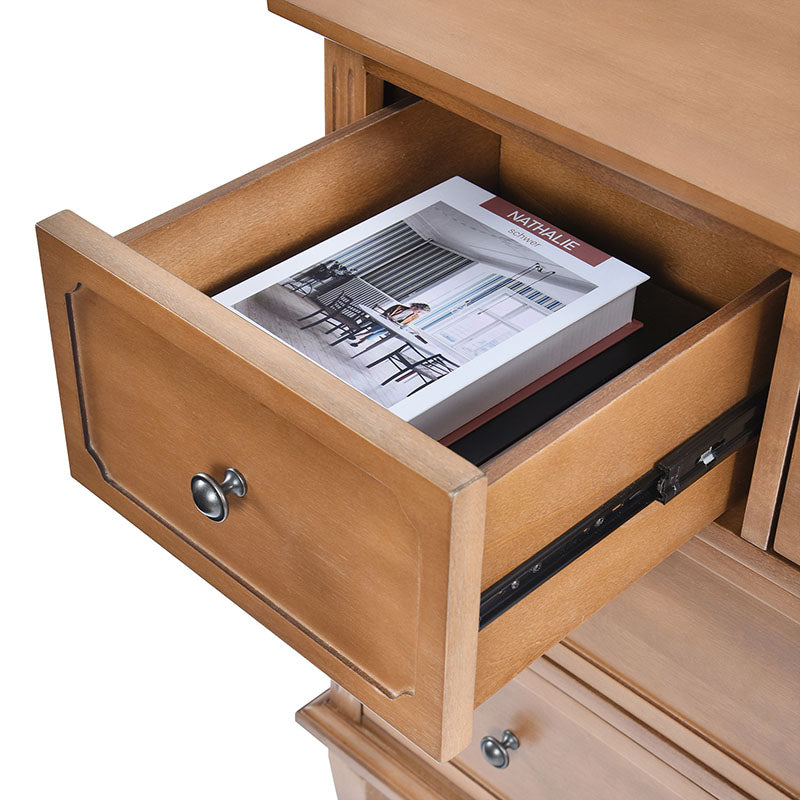 Isidro Accent Chest of Drawers with USB Charging Station - Modern Bedroom Dresser with 3 Drawers & Built-in Power Outlets - Perfect for Bedside Storage & Device Charging in Home, Office or Dorm Room
