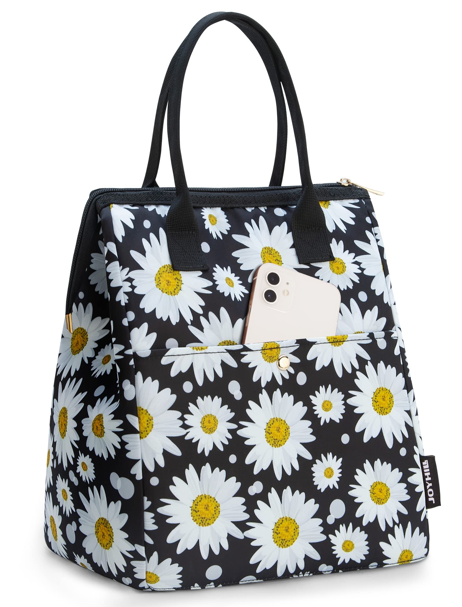 JOYHILL Insulated Lunch Bag for Women - Leakproof Thermal Lunch Tote with Front Pocket, Water Resistant Lunch Box for Work, Office, School & Picnic - Perfect for Meal Prep, Commuting & Outdoor Activities