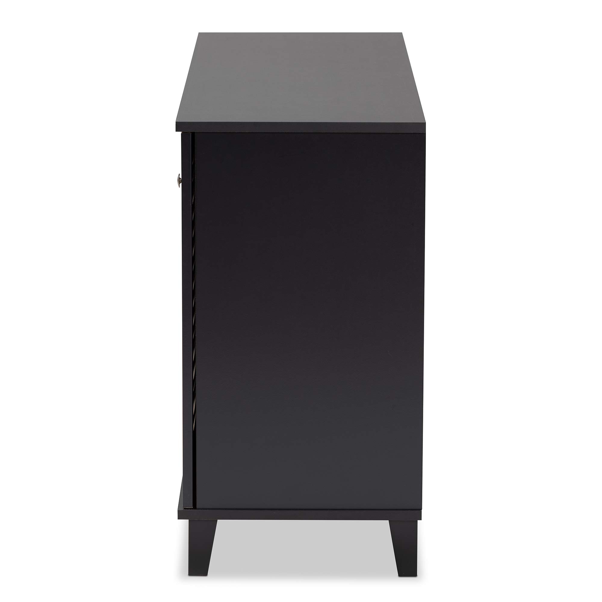 Baxton Studio Modern Shoe Cabinet with Storage - Gray, One Size - Perfect for Entryway, Bedroom & Closet Organization