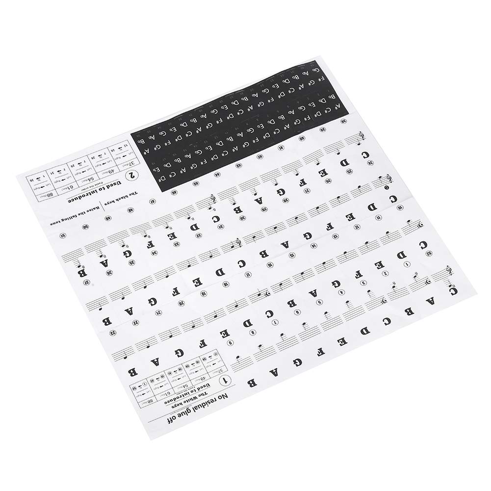 Premium Piano Keyboard Stickers - Easy to Use Music Note Stickers for Beginners with Exquisite Workmanship | Perfect for Piano Learning, Oboe Practice & Music Education
