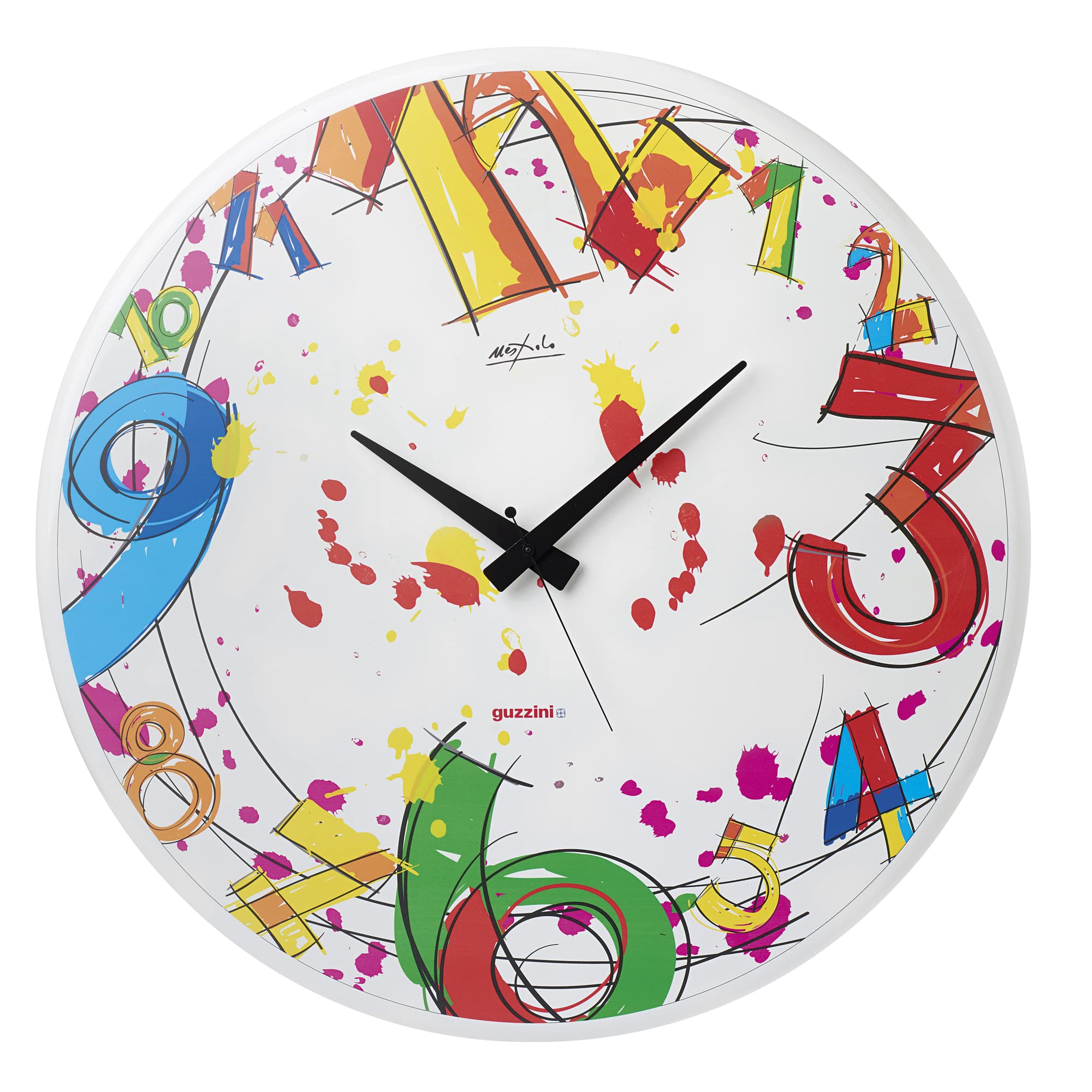Guzzini Home Clock - Stylish and Unique Wall Clock for Living Room, Bedroom, Office Decor | Perfect for Home, Kitchen, Office, and Gift Giving