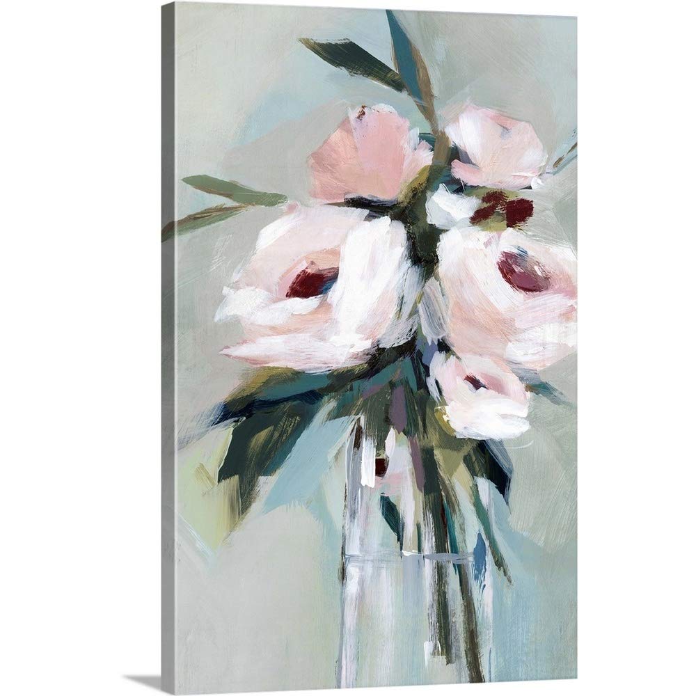 Peonies in a Vase II Canvas Wall Art Print by Isabelle Z - 24x36 Inch Floral Home Decor Painting, Stretched Canvas Artwork for Living Room, Bedroom & Office Decor
