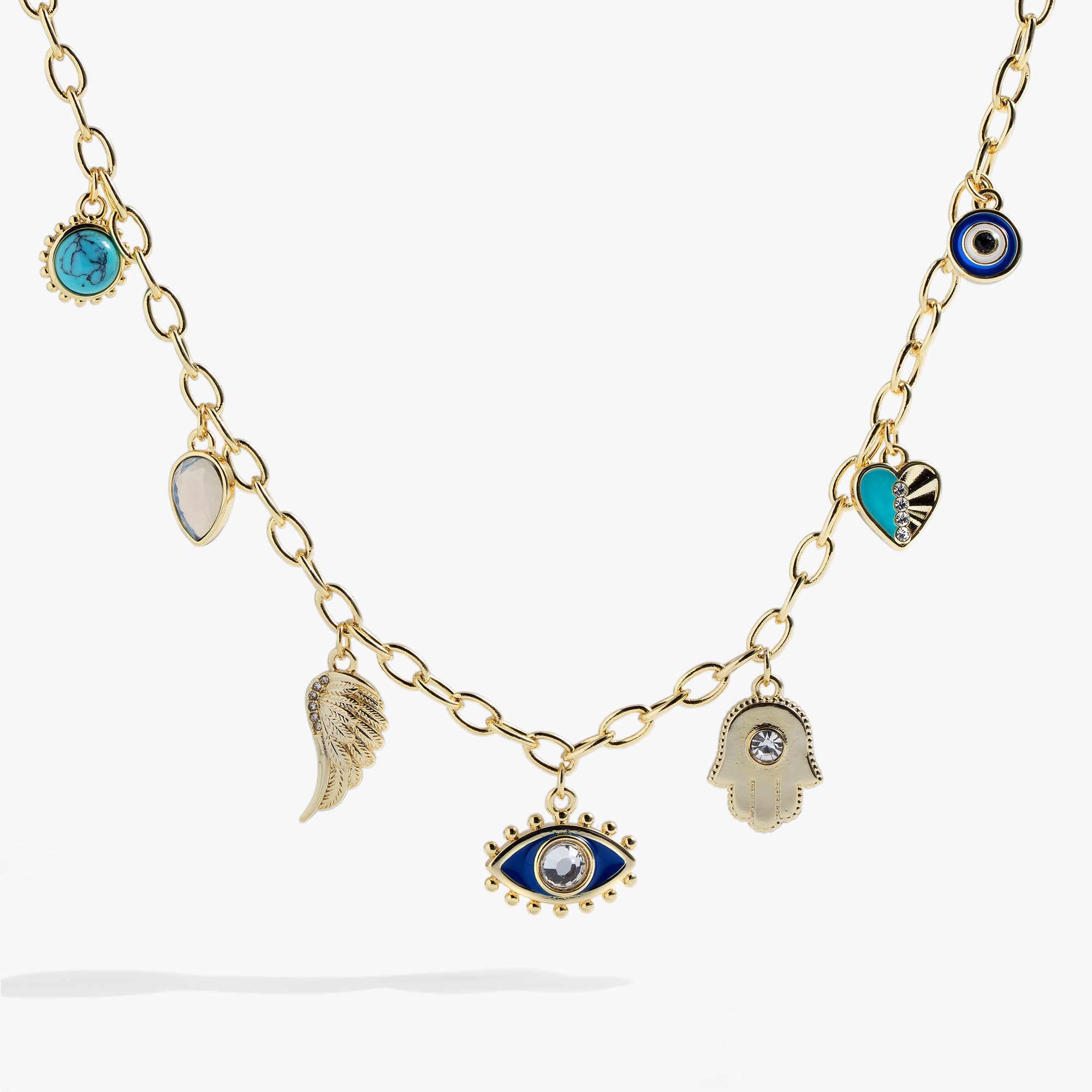 Divine Protection Charm Necklace - Spiritual Jewelry for Women, 925 Sterling Silver Pendant with Healing Crystal - Perfect for Meditation, Yoga & Positive Energy