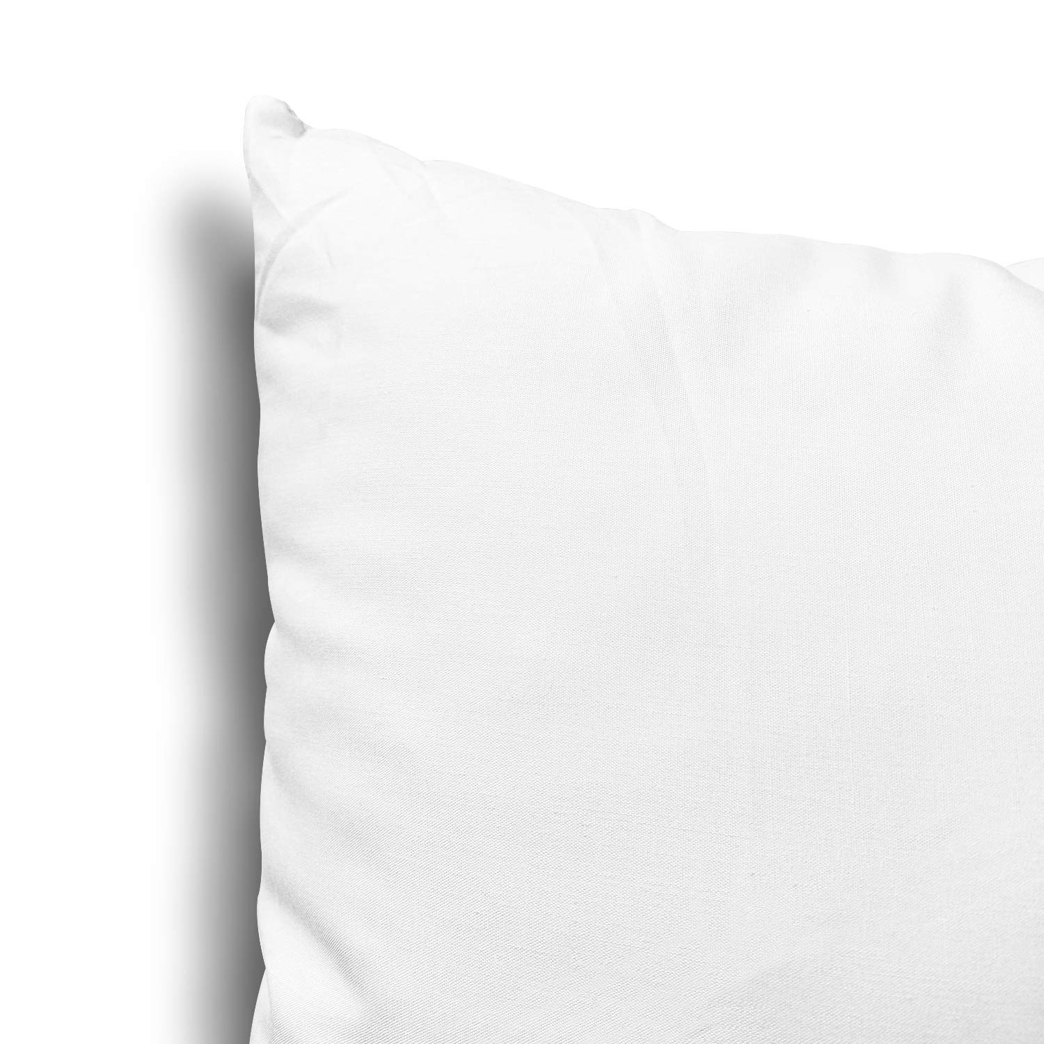 EDOW 24x24 Inch Down Alternative Throw Pillow Inserts - Set of 2 Lightweight Polyester Couch Cushions for Sofa, Bed & Home Decor - Machine Washable Pillow Sham Stuffers (White) - Perfect for Living Room, Bedroom & Dorm Comfort