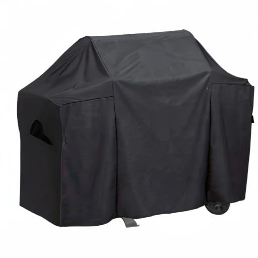 Comp Bind Technology Grill Cover for Dyna-Glo DGX440SGP 4 Burner Gas Grill - Stainless Steel, Waterproof Marine Black, 73.3''W x 22.3''D x 46''H, Ideal for Outdoor and Patio Use