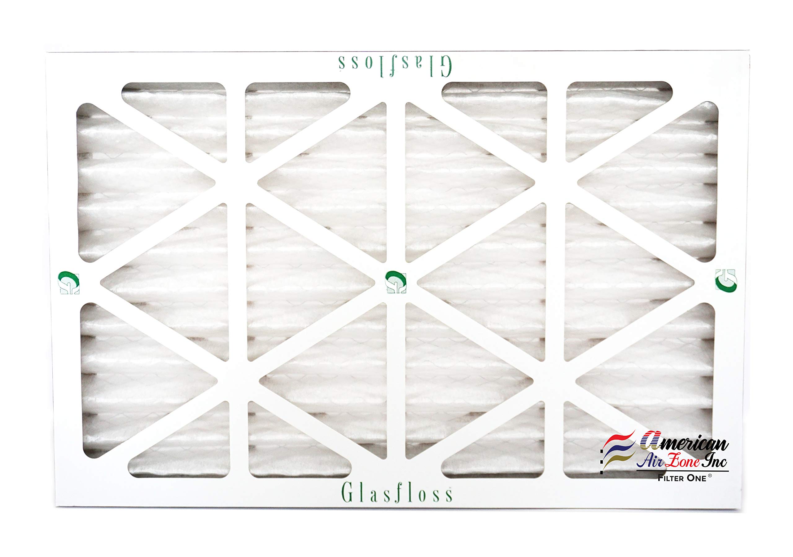 16x25x2 Glasfloss ZLP MERV 10 Air Filter - 12 Pack for HVAC Systems, Furnaces & AC Units - Improves Indoor Air Quality & Reduces Dust