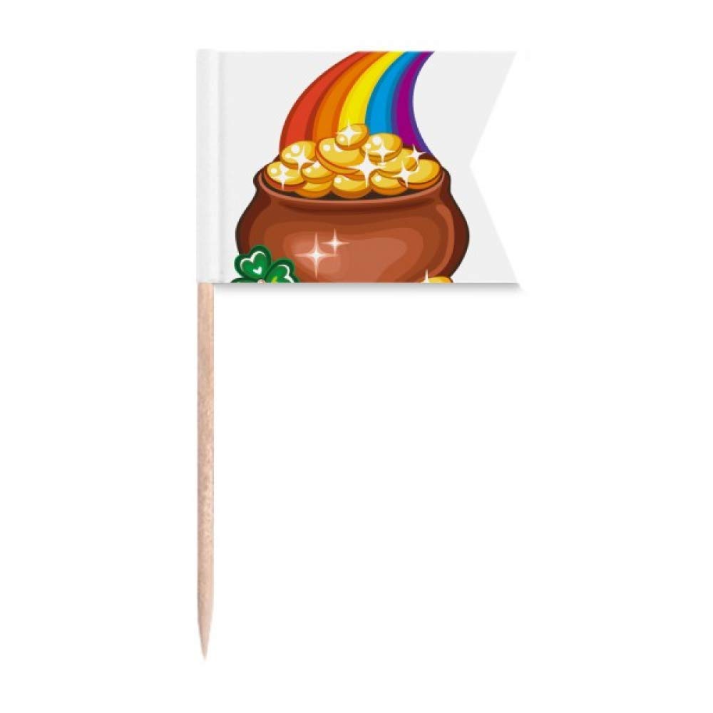 Rainbow Toothpick Flags for St. Patrick's Day Party & Cheese Plates