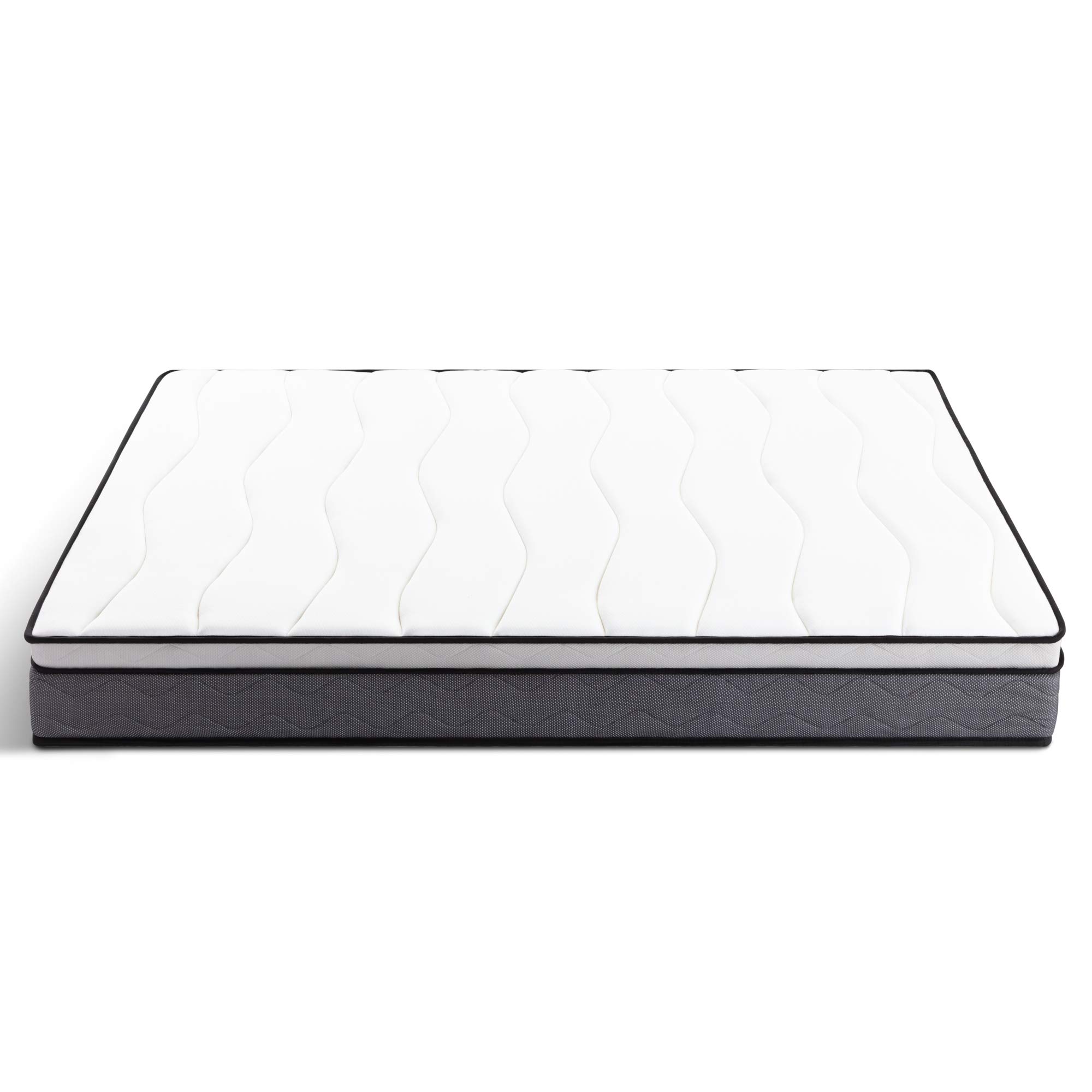 WEEKENDER Bloomington 10-Inch Plush Hybrid Mattress with Heavy Duty Coils & Memory Foam - CertiPur-US Certified - 10 Year Warranty - Twin XL Size - Perfect for Guest Rooms, Dorms & Small Spaces