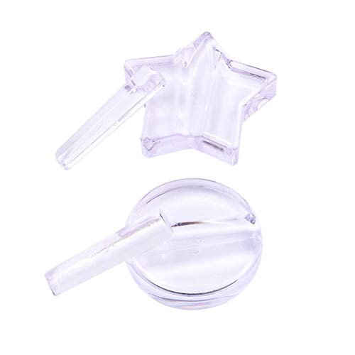 2pcs Professional Embossed Nail Art Mold - Round Pentagram Metal Frame Bending Tool for DIY Nail Design | Perfect for Salon, Home Manicure & Nail Art Enthusiasts
