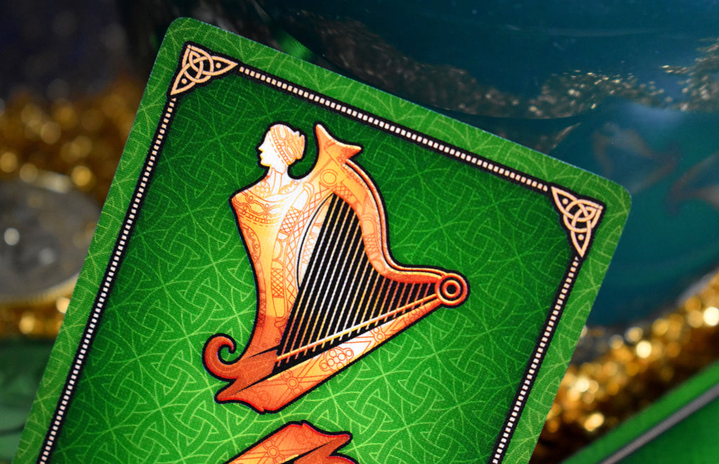 Premium Ireland-Themed Playing Cards - 52 Deck with Celtic Designs - Perfect for Poker, Blackjack, and Irish-Themed Game Nights