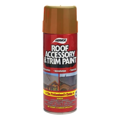 Aervoe 1603 12 oz. Rustic Brown Roof Paint for Shingles, Gutters & Trim - Weatherproof Exterior Coating for Home Improvement & DIY Projects