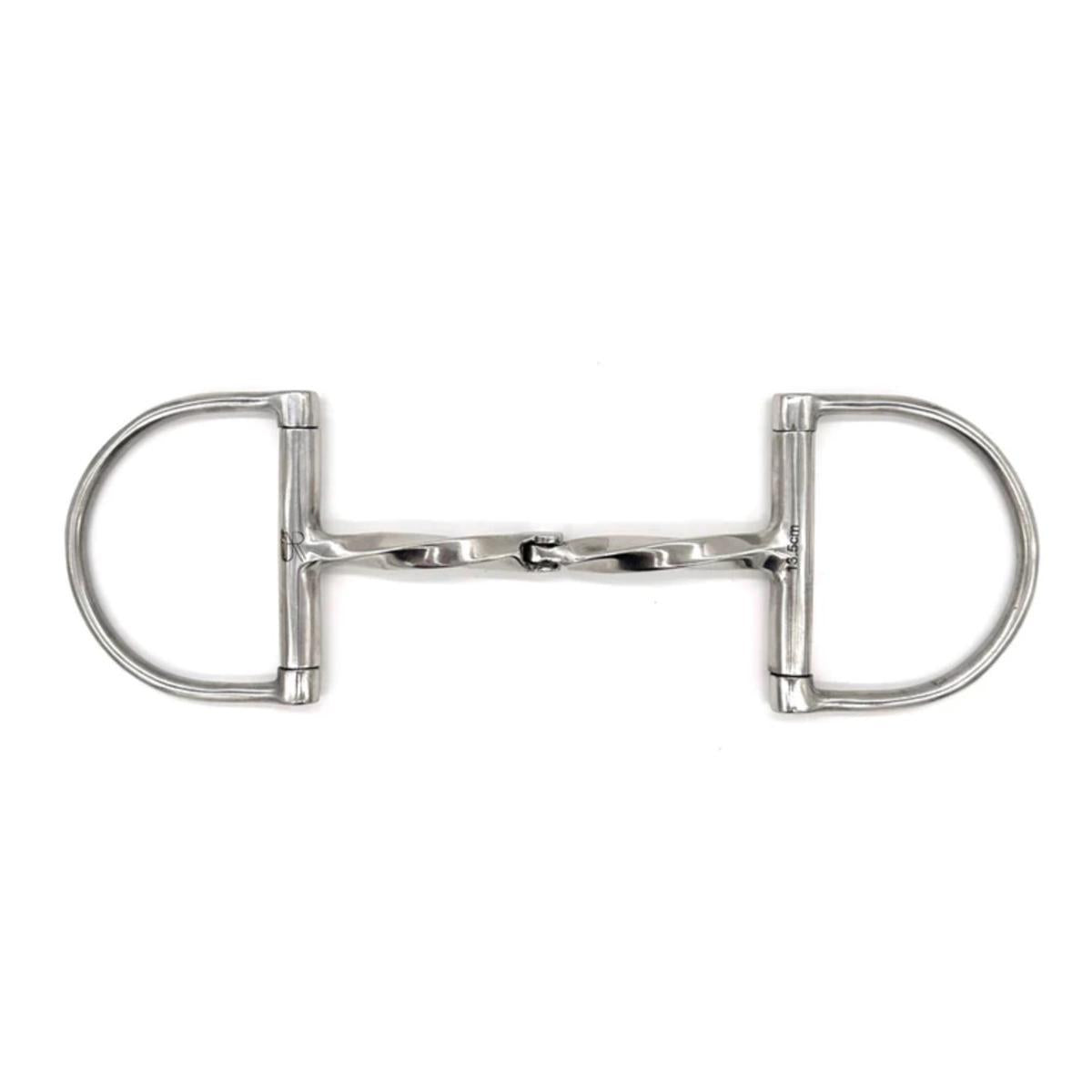 AJR Twisted Hinge Dee Bit Horse Training Bit - Durable Stainless Steel Snaffle Bit for Western & English Riding, Perfect for Training Young Horses & Improving Communication