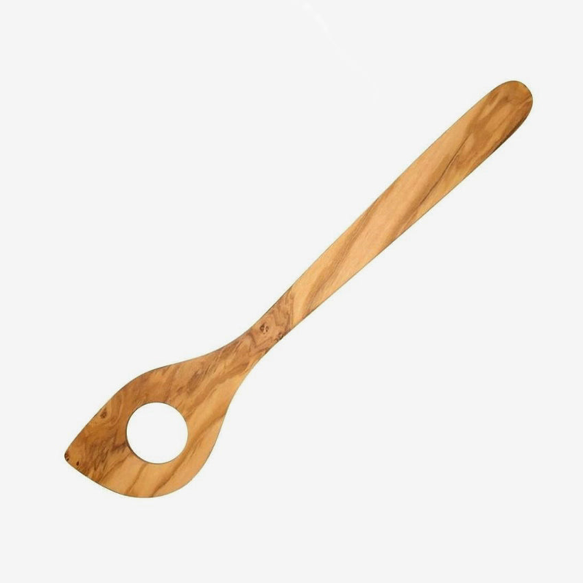 David Shaw Handcrafted Olive Wood Risotto Spoon - Premium Kitchen Utensil for Cooking & Serving - Perfect for Italian Dishes, Rice Recipes & Gourmet Meals