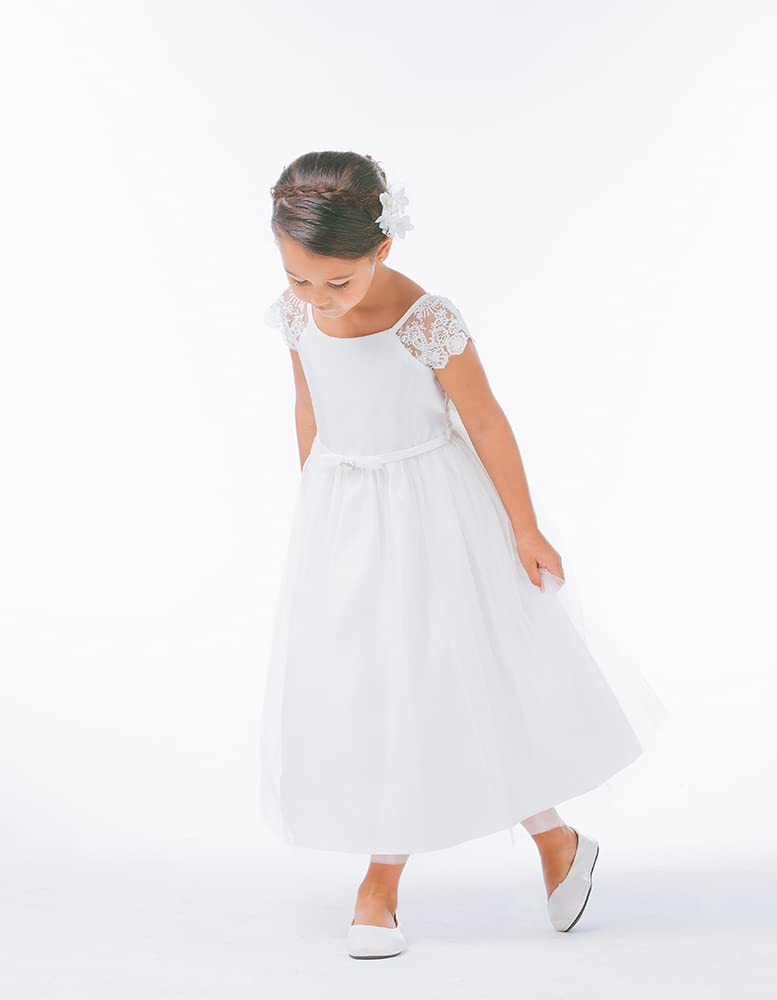 iGirlDress Flower Girl Dress for First Communion, Pageant, Wedding & Birthday - Elegant Party Dress for Special Occasions