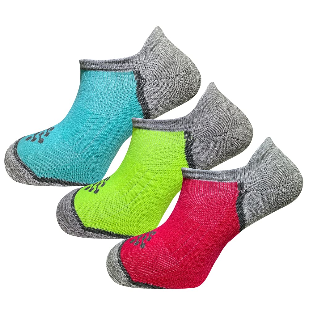 Breathable Women's No Show Socks - 3 Pack Anti-Slip Running Socks with Compression & Infrared Technology for Workout, Yoga, and Daily Wear
