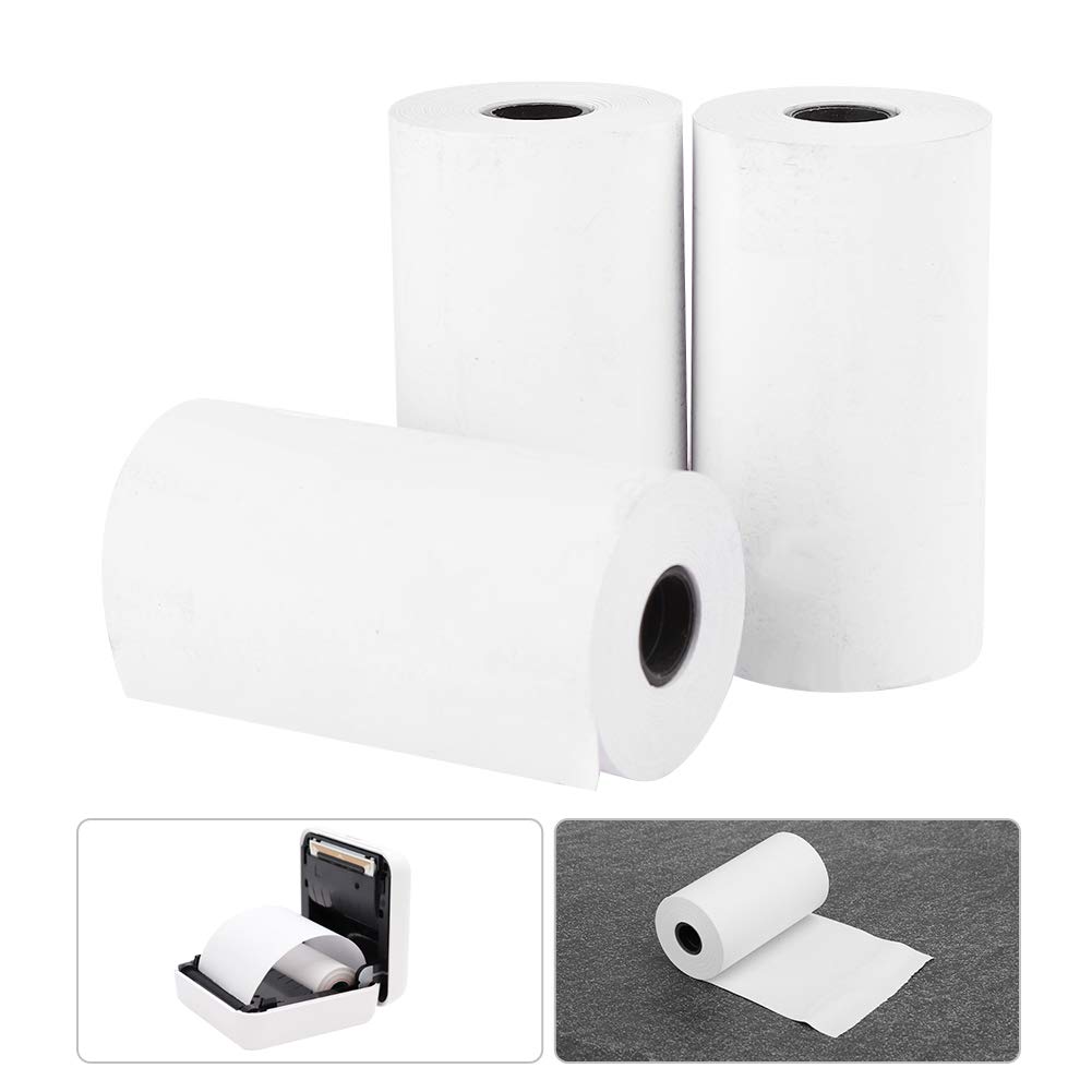 3PCs Thermal Receipt Paper Rolls - 2.2 x 1.2in Coreless Waterproof POS Paper for Peripage Printers & Cash Registers - Perfect for Retail Stores, Restaurants & Small Business Receipt Printing