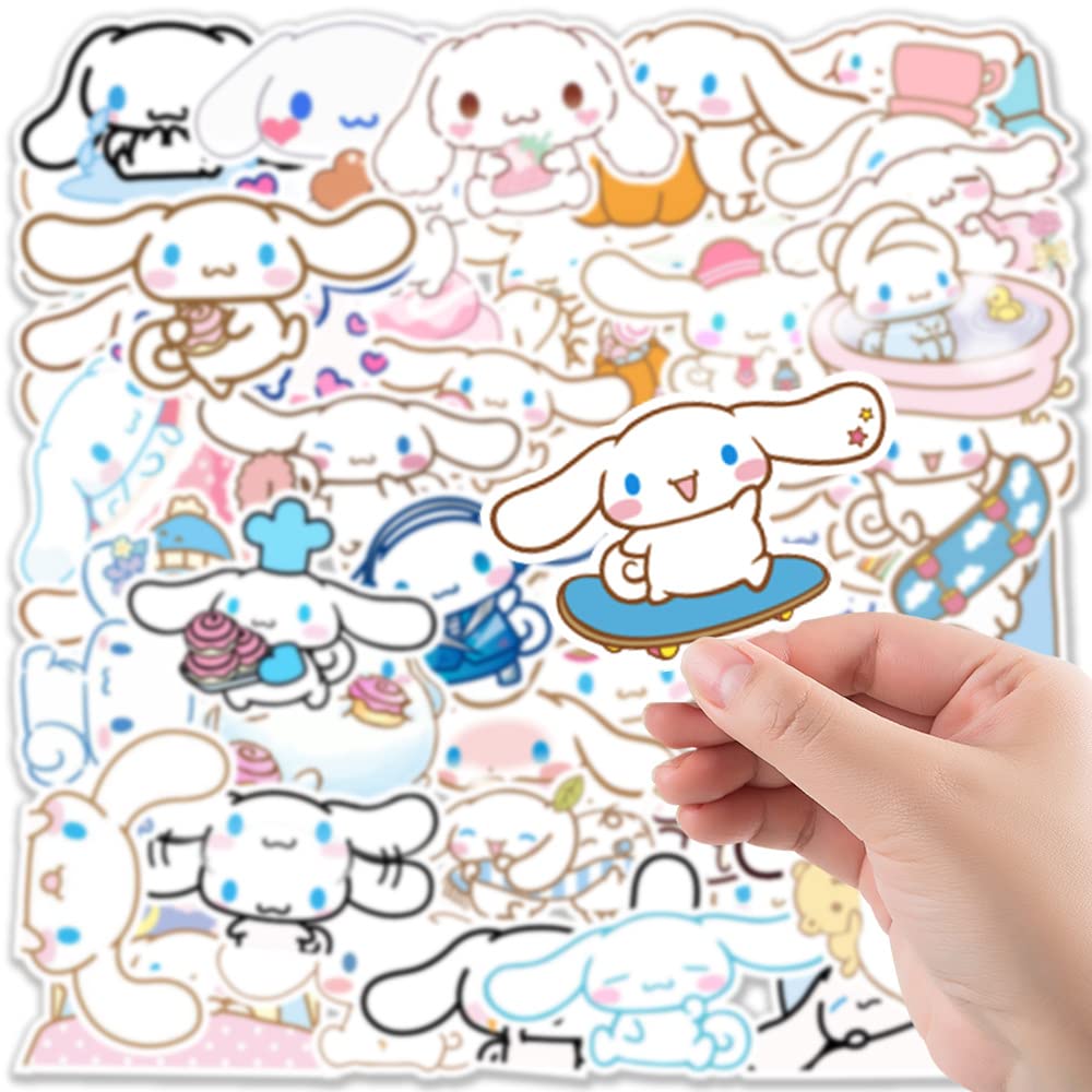 50pcs Cinnamoroll Cute Waterproof Vinyl Stickers - Decorate Water Bottles, Laptops, Skateboards - Perfect Gift for Kids & Teens - DIY Crafts, School Supplies, Party Favors