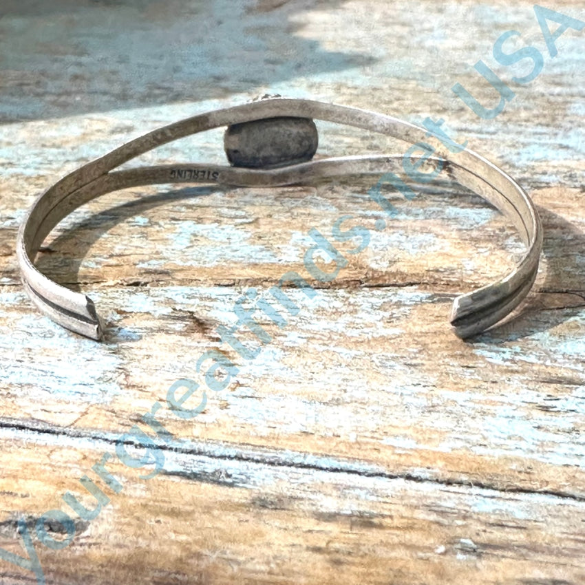 Vintage Navajo Sterling Silver Mother of Pearl Bracelet for Kids | Handmade Native American Jewelry | Perfect for Gifts, Special Occasions & Cultural Events