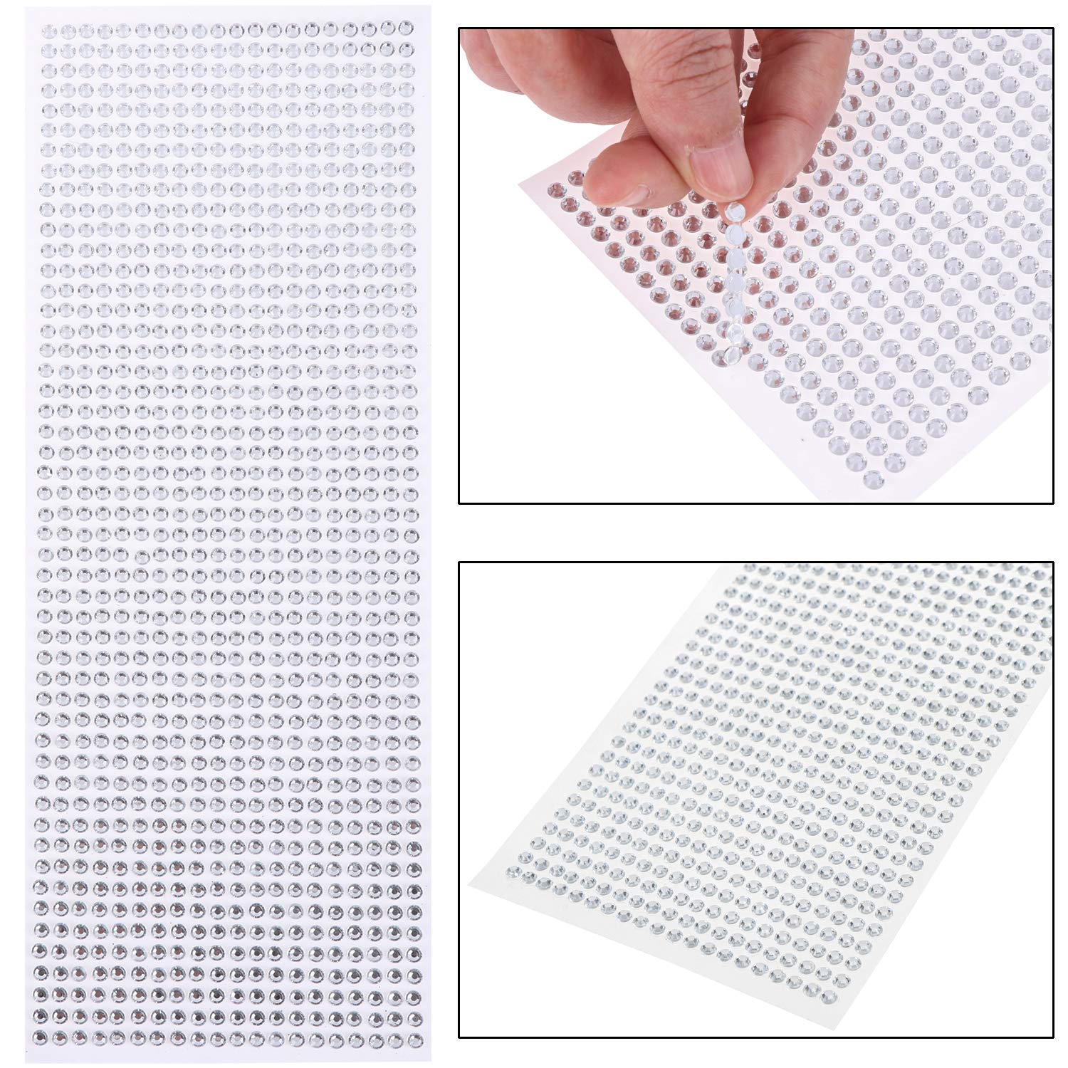 3 Sheets Glitter Alphabet Stickers + 1 Sheet Rhinestone Stickers - Self-Adhesive Silver Letter Stickers for DIY Crafts, Scrapbooking, Home Decor & Party Decoration - Perfect for Journals, Cards, Gifts and More