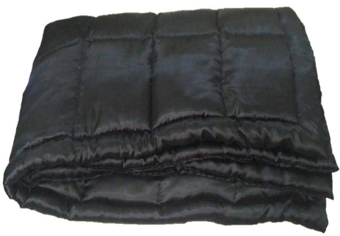 Luxury Silk Satin Comforter Set - 400 GSM Down Alternative Bedding - Box Stitched Design - Ultra Soft & Machine Washable - Full/Queen Size 88x88 Inches - Chocolate Brown - Perfect for Master Bedroom, Guest Room & Cozy Winter Nights