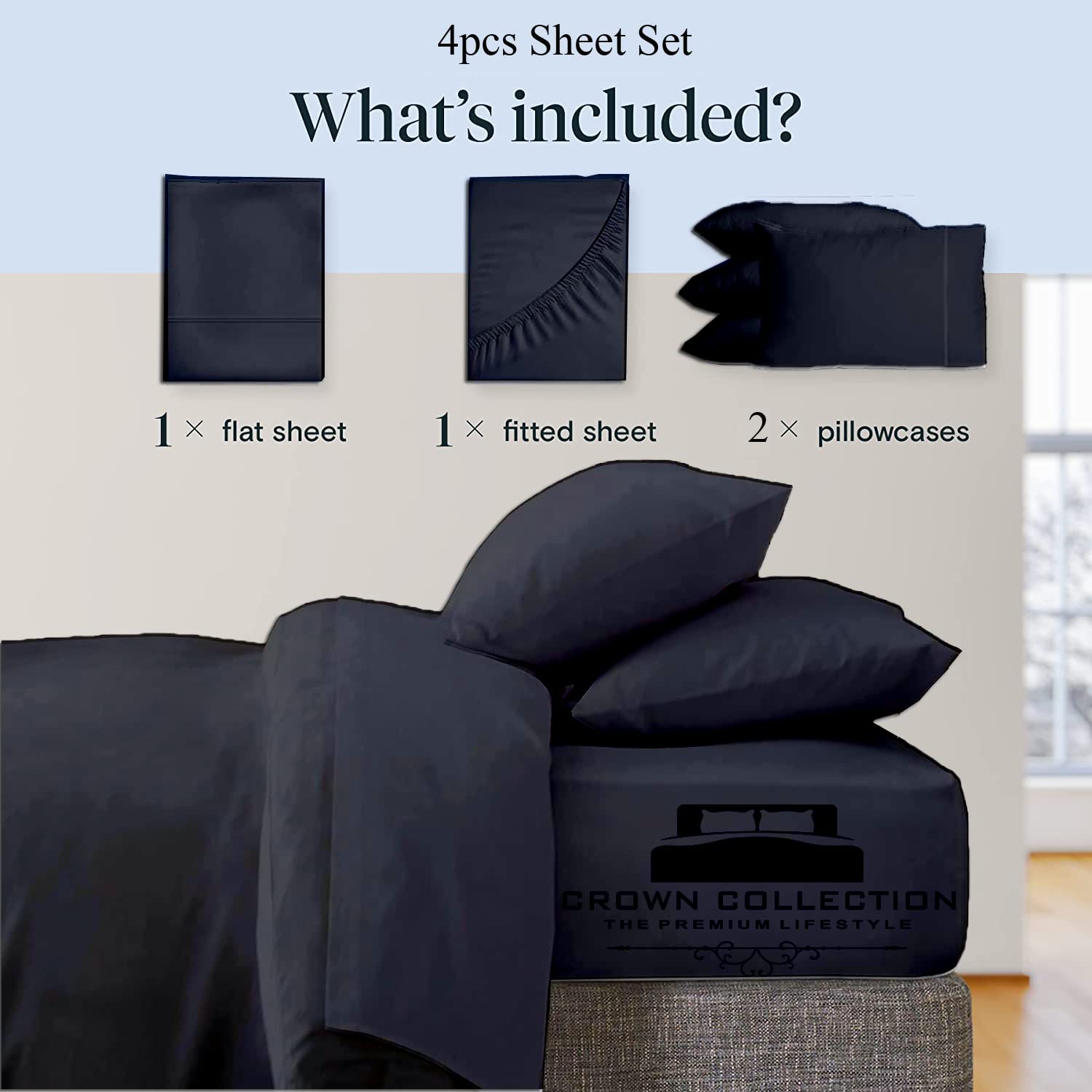 Breathable & Cooling Twin XL Sheet Set - 4 Piece Ultra Soft Bed Sheets with Deep Pockets for Easy Fit | College Dorm & Hotel Luxury Bedding | Perfect for Hot Sleepers & Guest Rooms