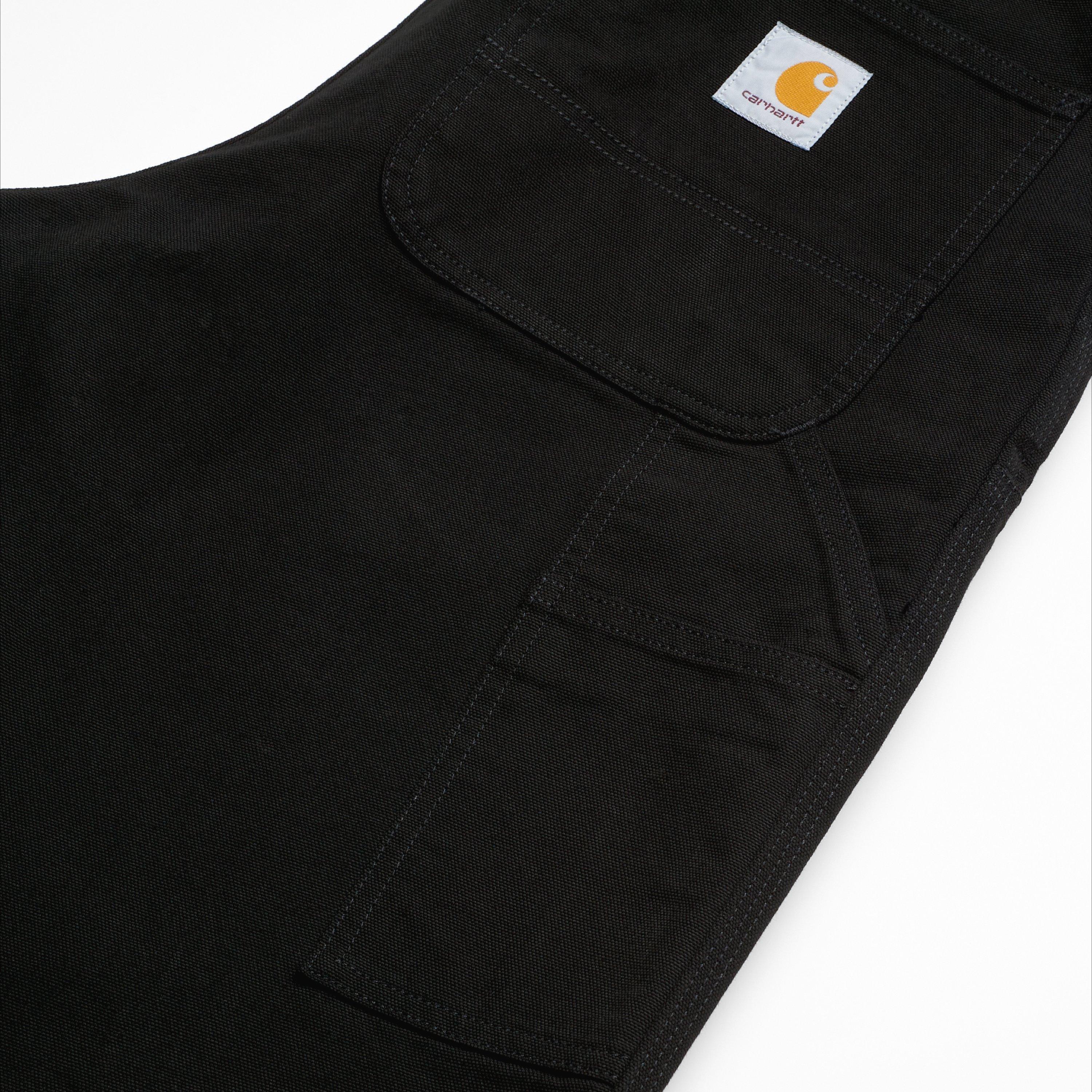 Double Knee Work Pants for Men - Durable Black Rinsed Denim Jeans for Construction, Carpentry & Outdoor Work